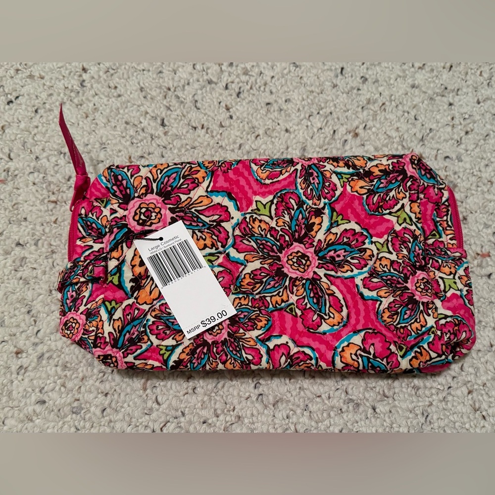 Vera Bradley Sunburst Floral Large Cosmetic Pouch